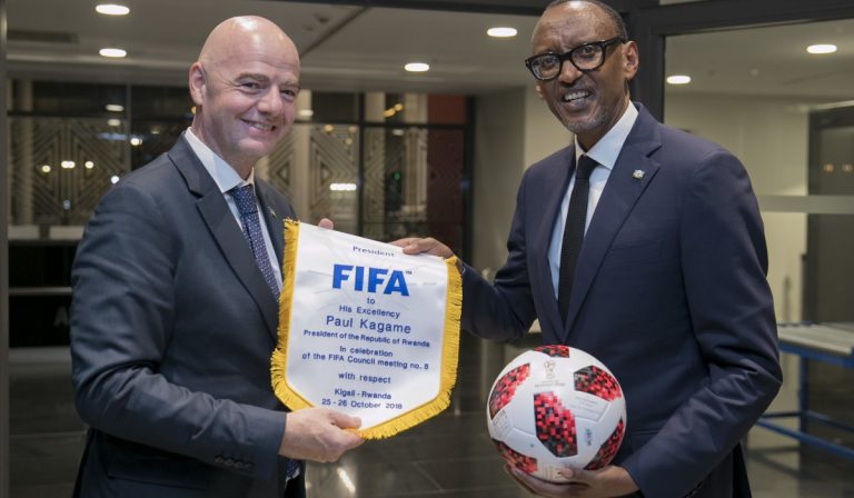 Infantino congratulates Kagame as Amahoro Stadium officially opens