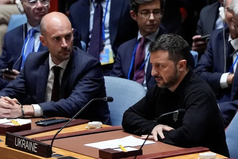 Zelenskyy tells UN that Russia must be ‘forced into peace’