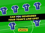 PLAY TEAMSHEET: Can YOU name the Chelsea team that beat Man United 3-1 in May 2005 to set a Premier League record points tally?