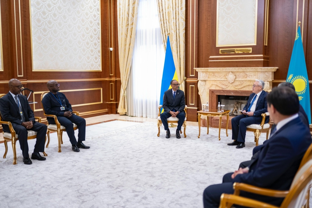 Kagame arrives in Kazakhstan for official visit